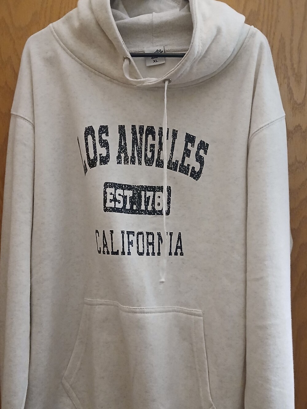 NWOT NEW White / Cream Fleece Pullover Hoodie Size XL
